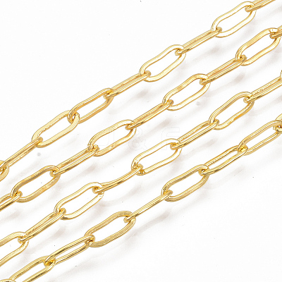 Brass Paperclip Chains X-CHC-S008-001A-G-1