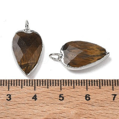 Natural Tiger Eye Pendants G-G012-13P-10-1
