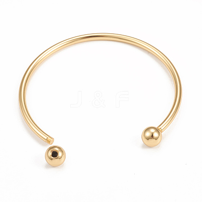Rack Plating Brass Cuff Bangle Making KK-E078-01G-1