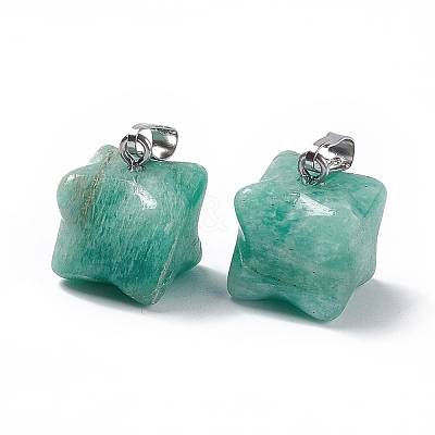 Natural Amazonite Pendants G-C002-02C-1