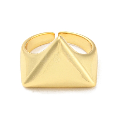 Rack Plating Brass Open Cuff Rings RJEW-Q784-14G-1