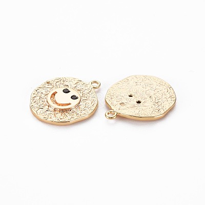 Brass Micro Pave Black Cubic Zirconia Pendants KK-S356-683A-1