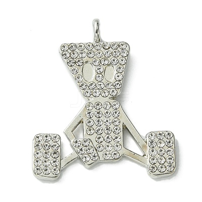 Alloy Rhinestone Pendants FIND-R146-03-1