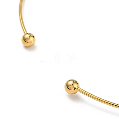 PVD Vacuum Plating 202 Stainless Steel Wire Choker Necklace NJEW-H011-05G-1