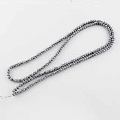 Painted Glass Bead Strands DGLA-S071-8mm-10-1
