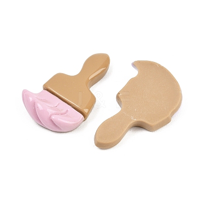 Opaque Resin Cabochons RESI-F071-02-1