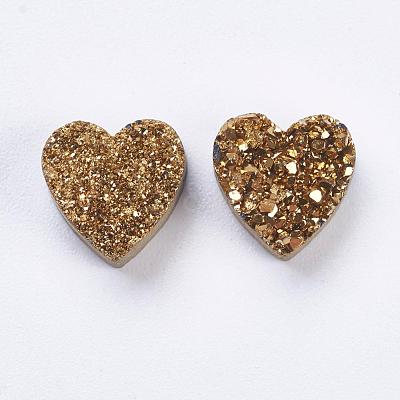 Electroplate Natural Druzy Agate Beads G-E400-03-B04-1