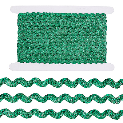 3 Rolls Polyester Wavy Fringe Trim Ribbon OCOR-GF0004-46B-1