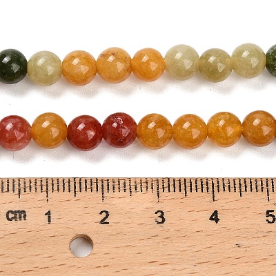 Natural White Jade Beads Strands G-Z097-A01-6mm-B-1