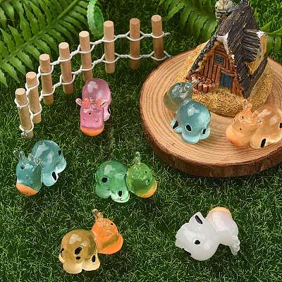 30Pcs 5 Colors Luminous Resin Home Display Decorations RESI-SZ0003-23-1