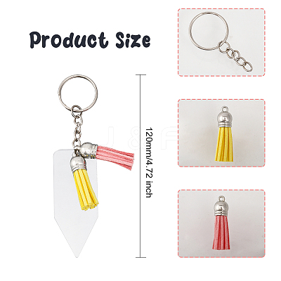 DIY Blank Keychain Making Kit DIY-WH0453-25-1