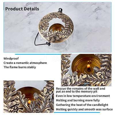 Alloy Candle Lids PALLOY-PH0013-67-1