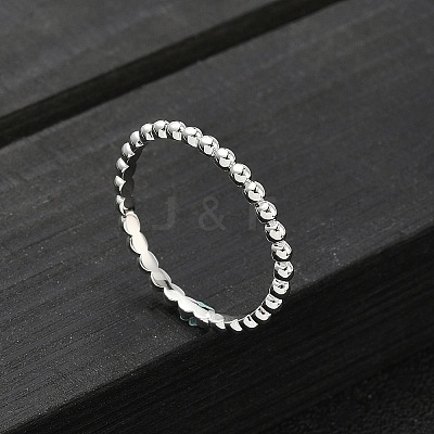 925 Streling Silver Plain Band Rings RJEW-P164-01D-P-1