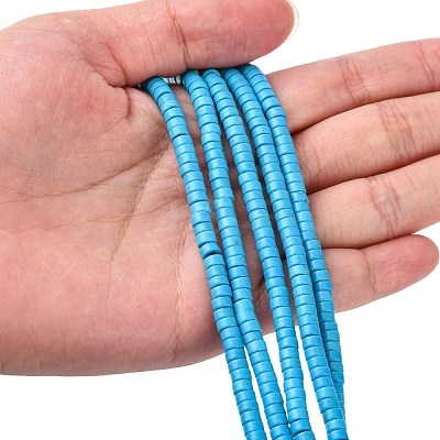 Synthetic Turquoise Beads Strands TURQ-G110-4x2mm-06-1
