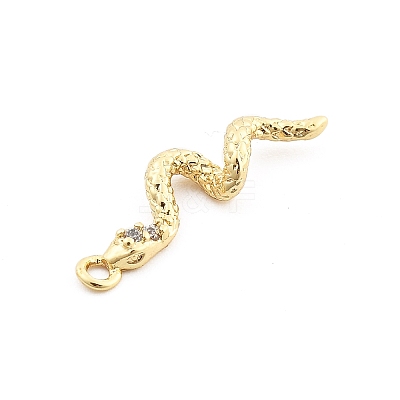 Brass Micro Pave Cubic Zirconia Pendants KK-M321-01D-G-1