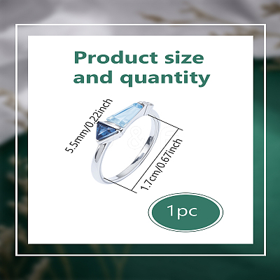 1Pc Bullet Shape Zinc Alloy Finger Rings RJEW-LP0005-20-1