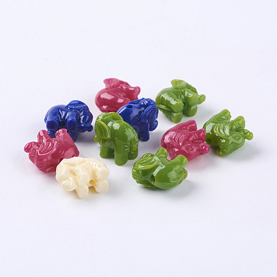 Elephant Resin Beads X-RESI-Q127-M-1