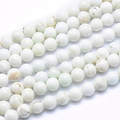 Natural Magnesite Beads Strands TURQ-G148-09-6mm-1