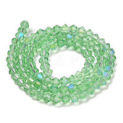 Transparent Electroplate Glass Beads Strands EGLA-A039-T3mm-L24-1