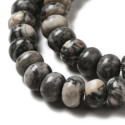Natural Map Stone Beads Strands G-D481-18-1
