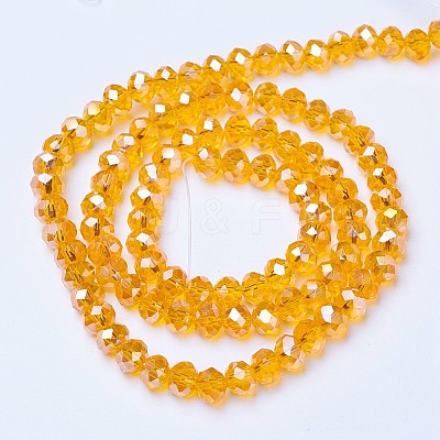 Electroplate Glass Beads Strands EGLA-A044-T1mm-B-M-1