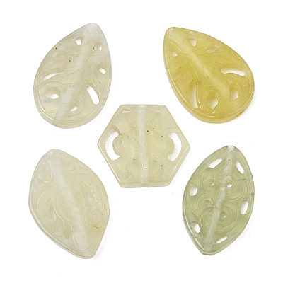 Natural Xiuyan Jade Carved Beads GG-CBA3D9B-07-1