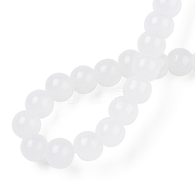 Imitation Jade Glass Beads Strands GLAA-T032-J6mm-01-1