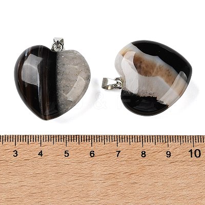 Dyed & Heated Natural Crystal Core Agate Pendants GG-CBACB71-04P-06-1