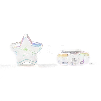 Eco-Friendly Transparent Acrylic Beads PL556-1-1