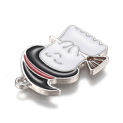 Halloween Theme Alloy Enamel Pendants ENAM-J649-03P-1