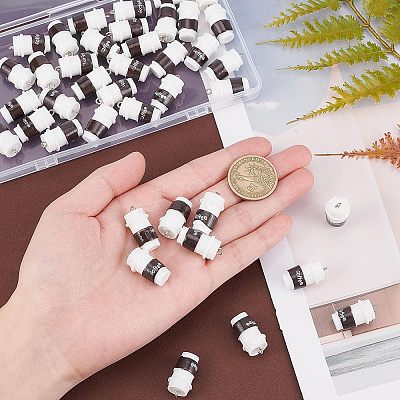 40Pcs Resin Pendant RESI-CA0001-24-1