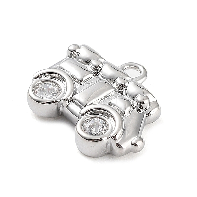 Brass Micro Pave Cubic Zirconia Pendants LS-KK-K276-05P-1