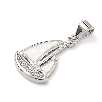 Brass Enamel Pendants KK-H534-05P-01-1