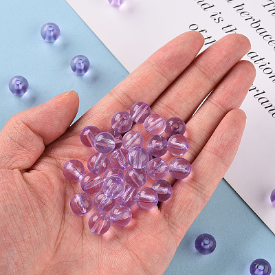 Transparent Acrylic Beads X-MACR-S370-A10mm-746-1