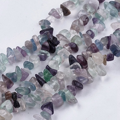 Natural Fluorite Stone Bead Strands X-G-R192-05-1