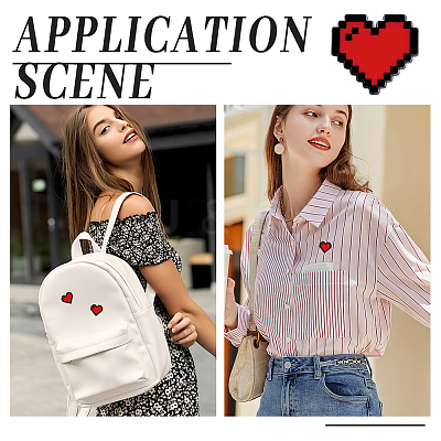 12Pcs Heart Alloy Enamel Lapel Pin Backs for Backpack Clothes JEWB-NB0001-29-1