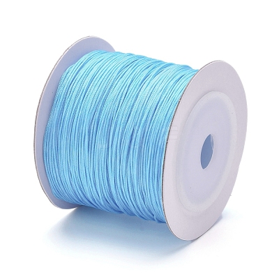 Nylon Braided Cord for Woven Jewelry Making Macrame Craft NWIR-D055-0.6mm-07-1