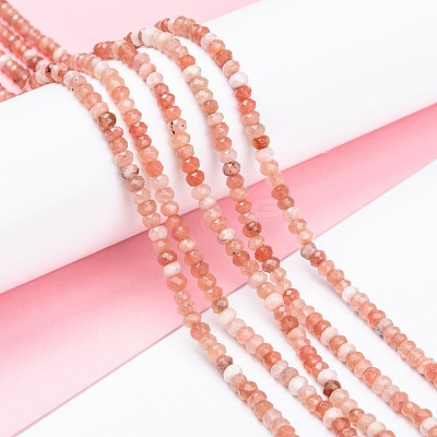 Dyed Natural Malaysia Jade Rondelle Beads Strands X-G-E316-2x4mm-42-1