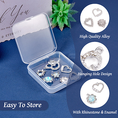 7Pcs 7 Styles Alloy Pendants FIND-TA0004-89-1