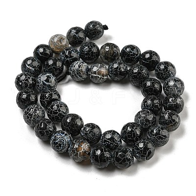 Crackle Agate Beads Strands G-A003-1-1