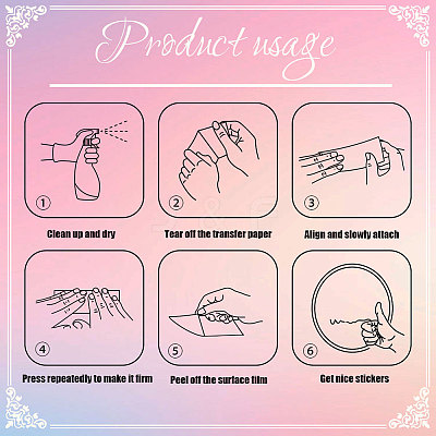 Waterproof Reflective Plastic Mirror Stickers DIY-WH0665-002-1