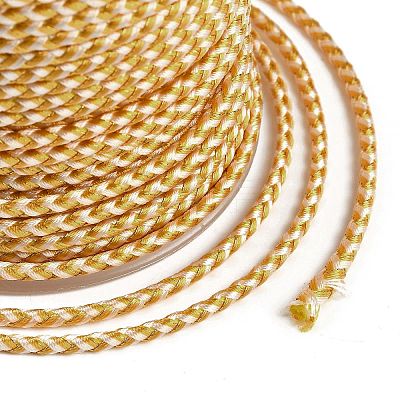 11M Polyester Braided Cord with Cotton Core & Metallic Thread OCOR-Z006-01-07-1