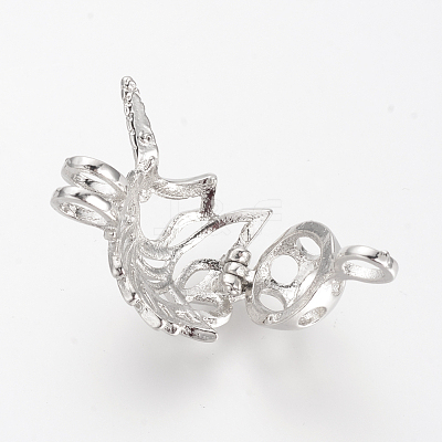 Alloy Diffuser Locket Pendants PALLOY-S062-22-1