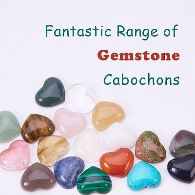 18 Kinds Natural/Synthetic Gemstone Cabochons G-PH0029-03-1
