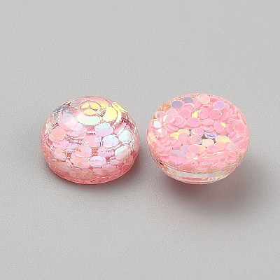Transparent Resin Cabochons RESI-WH0038-47F-1