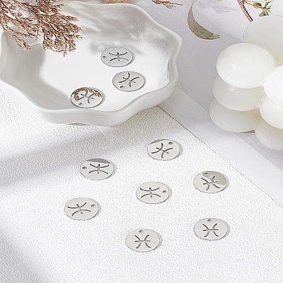 10Pcs 304 Stainless Steel Charms STAS-LP0003-19E-1