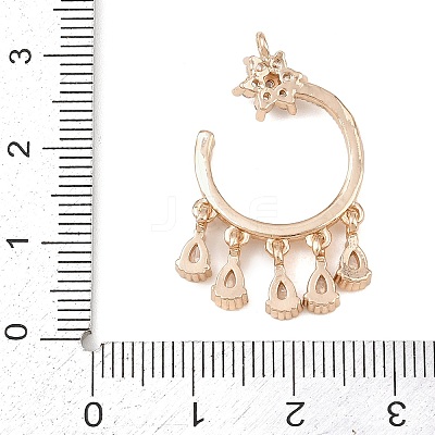 Brass Micro Pave Cubic Zirconia Pendants LS-KK-F918-01KCG-1