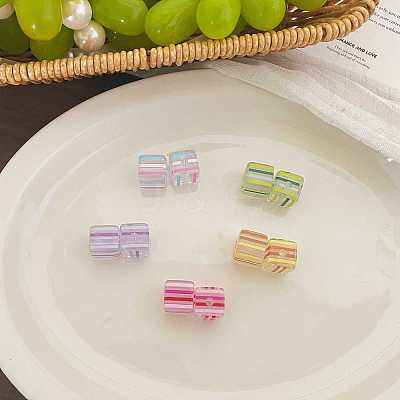 Printed Transparent Acrylic Beads OACR-N163-40-1