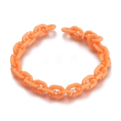 Handmade Opaque Acrylic Cable Chains AJEW-JB00768-1