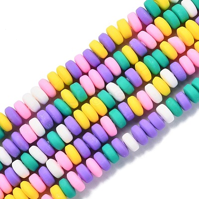 Handmade Polymer Clay Beads Strands X-CLAY-N008-008L-1